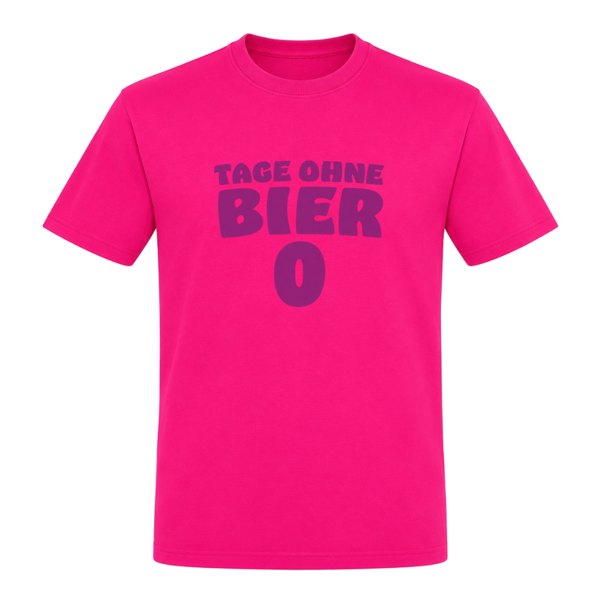 Unisex T-Shirt Tage ohne Bier - Fuchsia