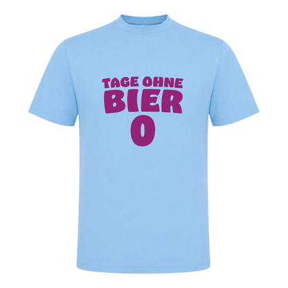 Unisex T-Shirt Tage ohne Bier - Sky Blue