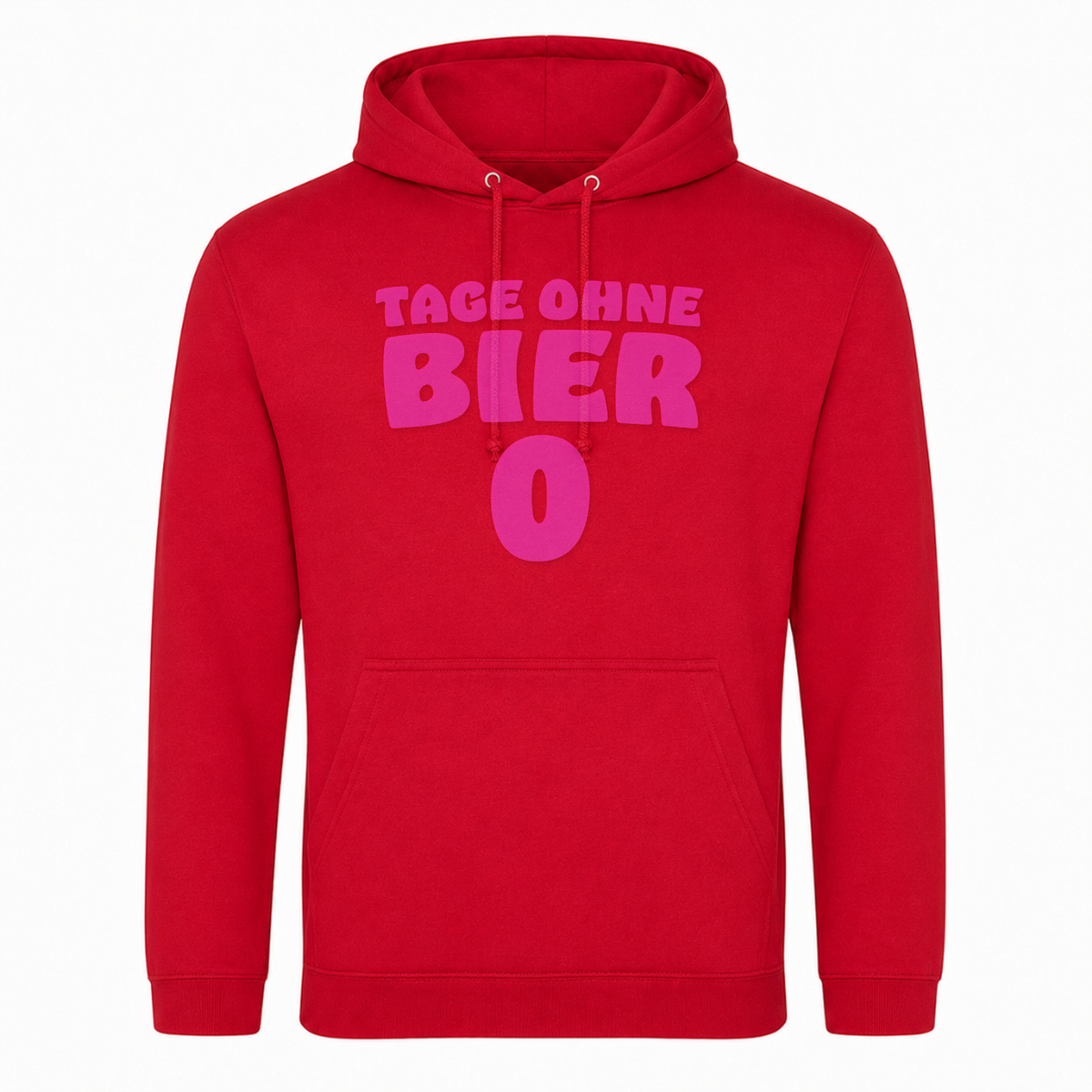 Unisex Hoodie Tage ohne Bier - rot