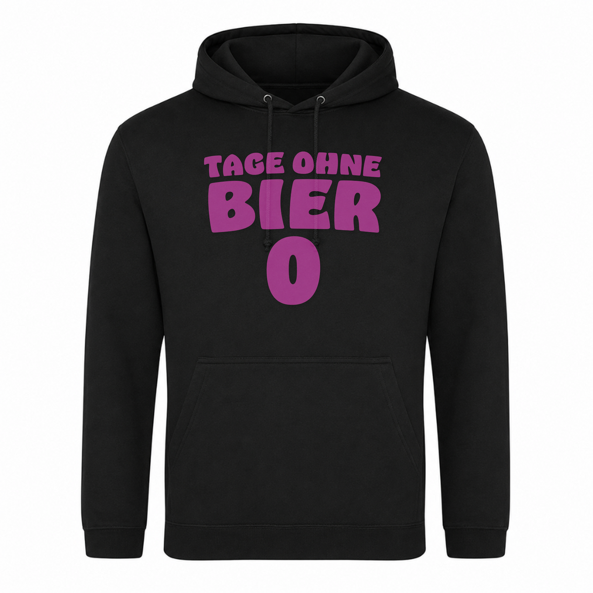 Unisex Hoodie Tage ohne Bier - Schwarz
