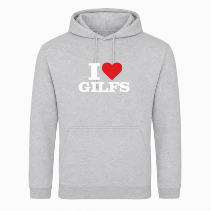 I ♥️ Gilfs Unisex Hoodie -  Heather Grey