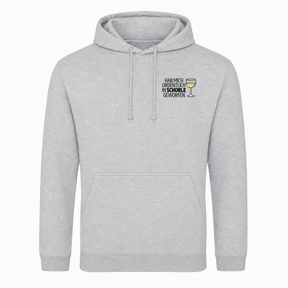 Unisex Hoodie In Schorle Geworfen -  Heather Grey