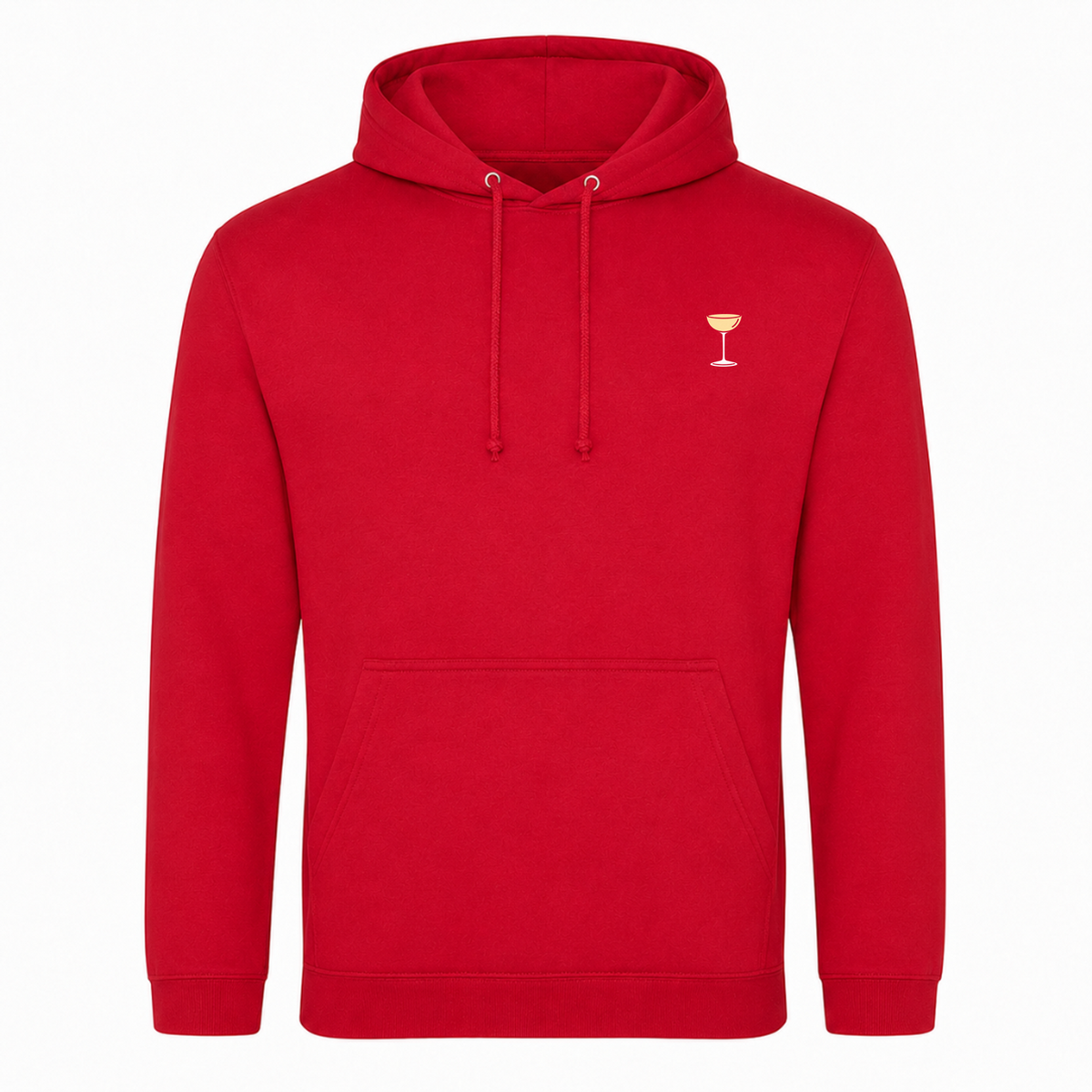 Unisex Hoodie In Schorle Geworfen - rot