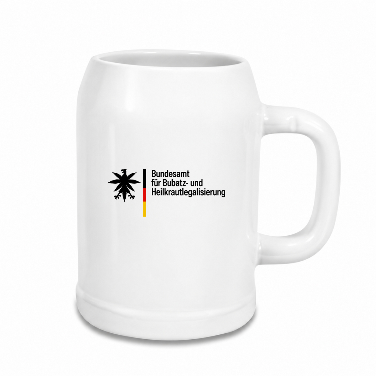 Bundesamt-fur-Bubatz - Bierkrug - weiß