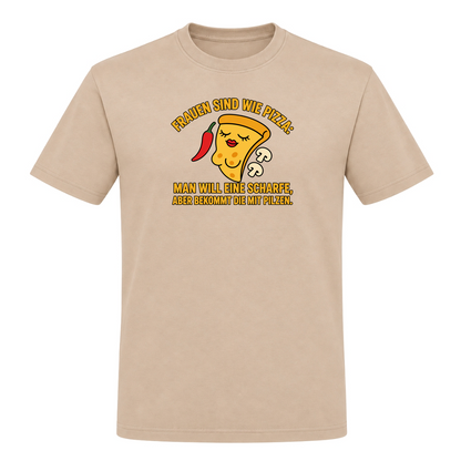 Unisex T-Shirt Frauen sind wie Pizza - Rope