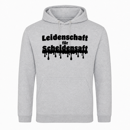 Unisex Hoodie Leidenschaft für Scheidensaft -  Heather Grey
