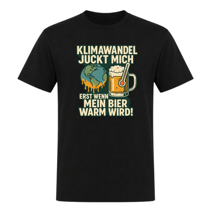 Unisex T-Shirt Klimawandel - Deep Black