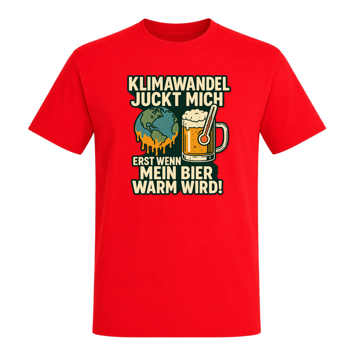 Unisex T-Shirt Klimawandel - Red