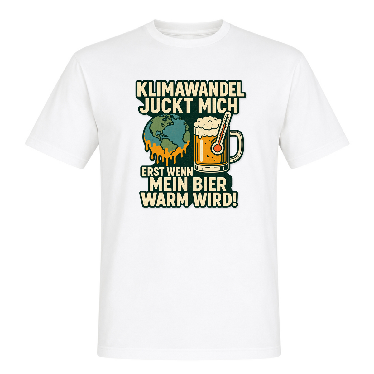 Unisex T-Shirt Klimawandel - White