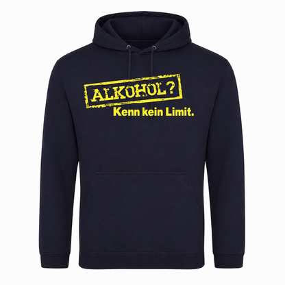 Unisex Hoodie Alkohol? Kenn kein Limit  - French Navy
