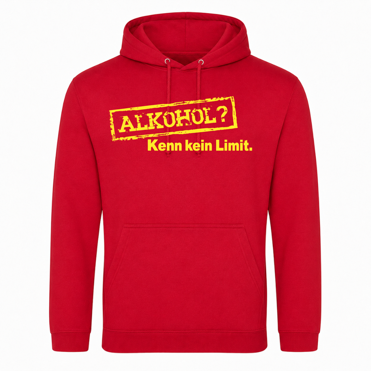 Unisex Hoodie Alkohol? Kenn kein Limit  - rot