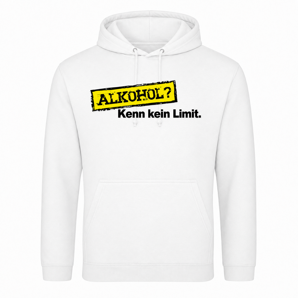 Unisex Hoodie Alkohol? Kenn kein Limit  - Weiß