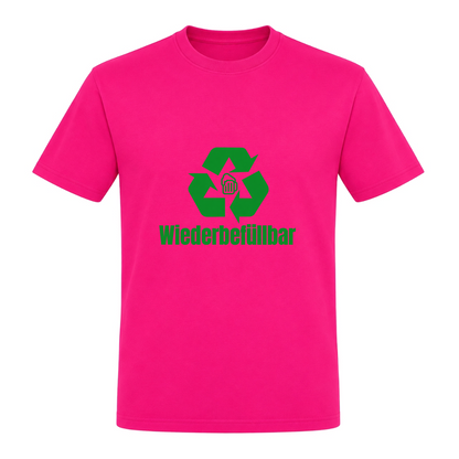 Unisex T-Shirt Wiederbefüllbar - Fuchsia