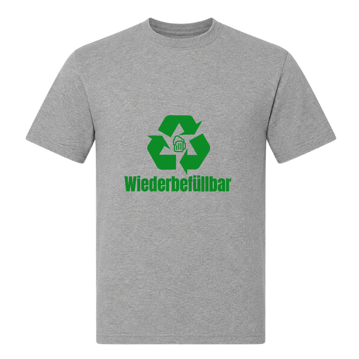 Unisex T-Shirt Wiederbefüllbar - Grey Melange
