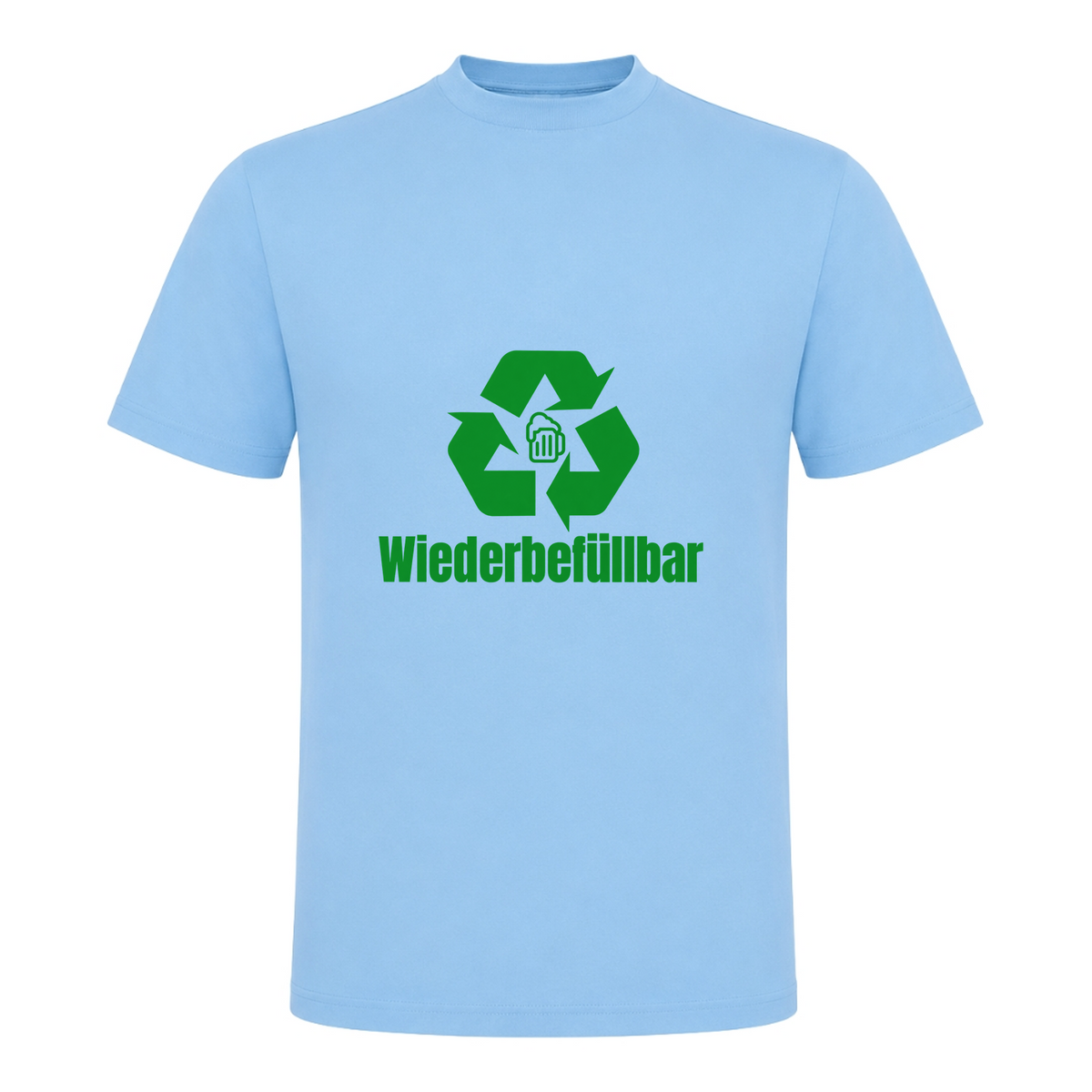 Unisex T-Shirt Wiederbefüllbar - Sky Blue
