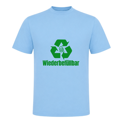 Unisex T-Shirt Wiederbefüllbar - Sky Blue