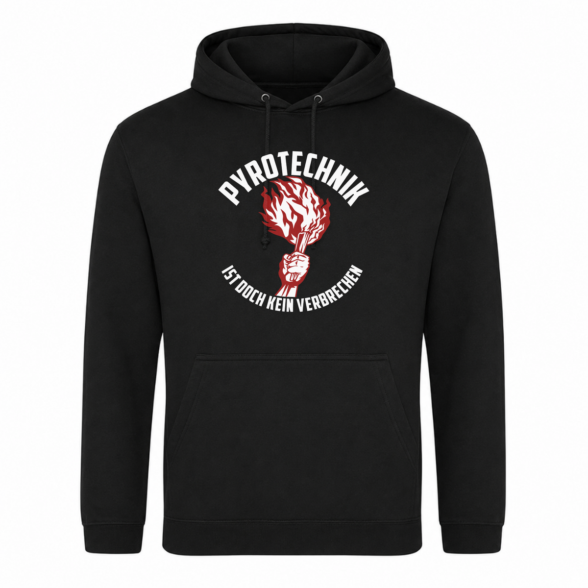 Unisex Hoodie Pyroteeechnik - Schwarz