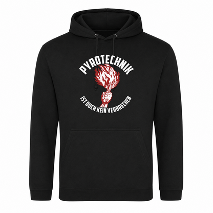 Unisex Hoodie Pyroteeechnik - Schwarz