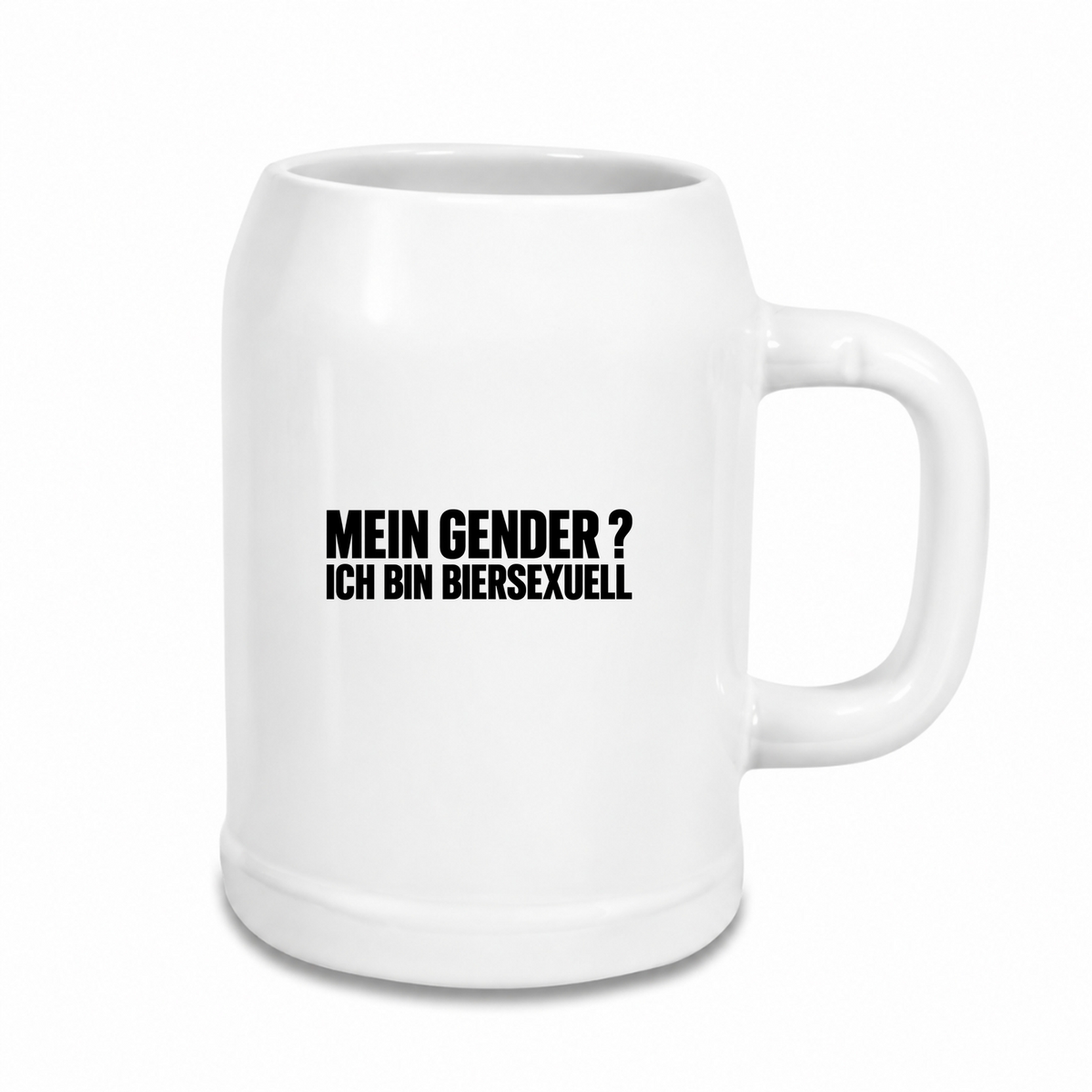 Biersexuell- Bierkrug - weiß