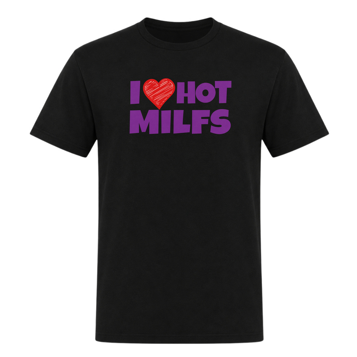 Unisex T-Shirt Hot Milf - Deep Black