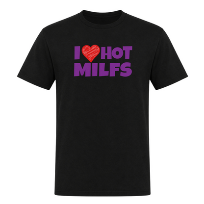 Unisex T-Shirt Hot Milf - Deep Black