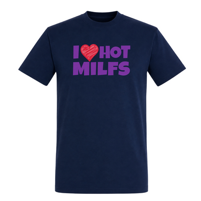 Unisex T-Shirt Hot Milf - French Navy