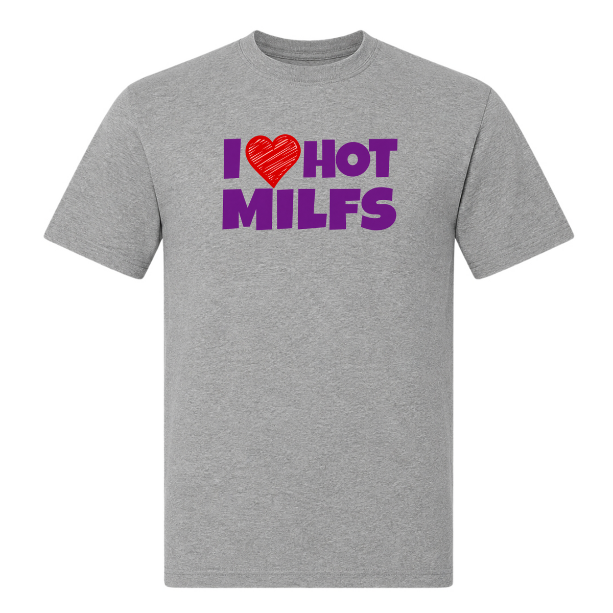 Unisex T-Shirt Hot Milf - Grey Melange
