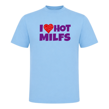 Unisex T-Shirt Hot Milf - Sky Blue