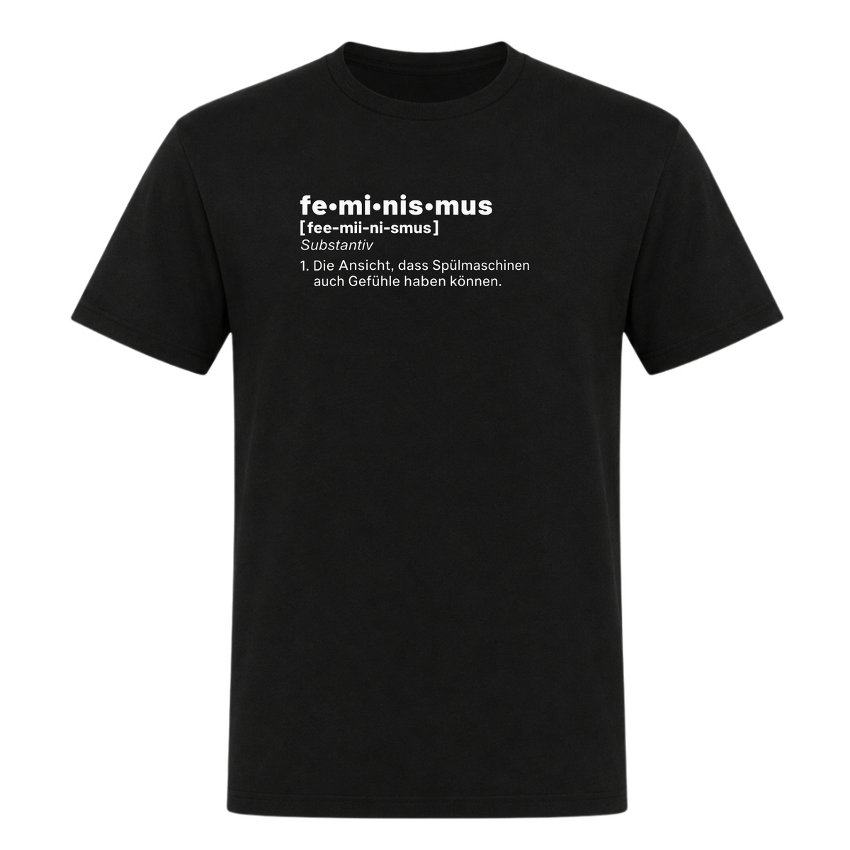 Unisex T-Shirt Feminismus - Deep Black