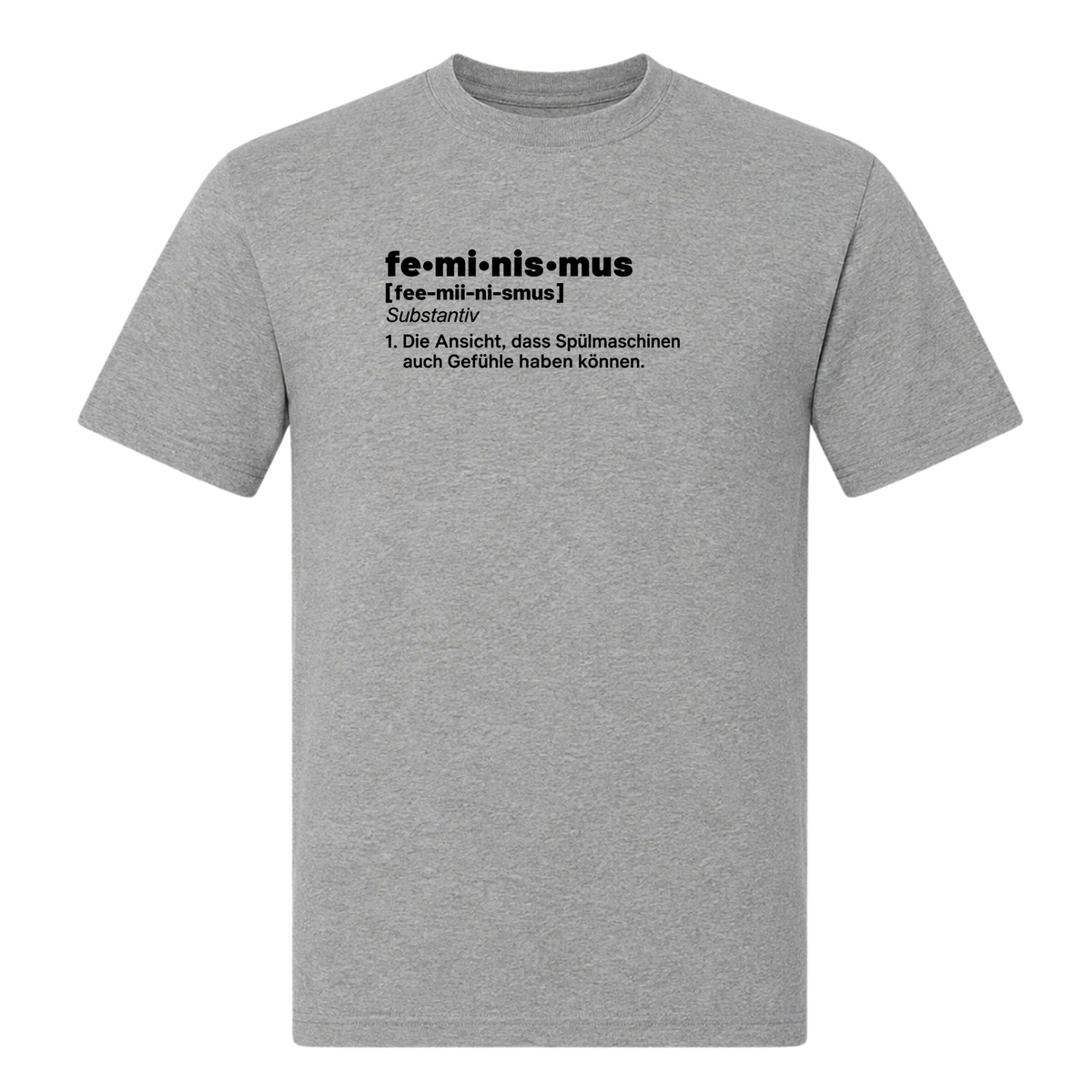 Unisex T-Shirt Feminismus - Grey Melange