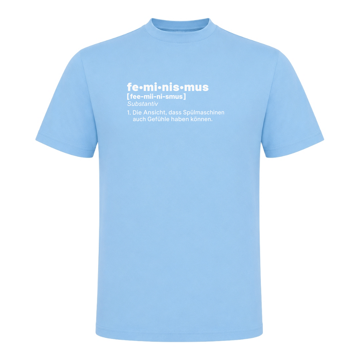 Unisex T-Shirt Feminismus - Sky Blue