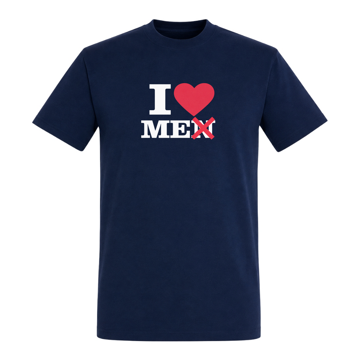 I ♥️ Me not Men Unisex T-Shirt - French Navy