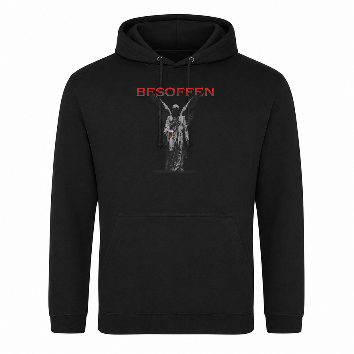 Unisex Hoodie Besoffen - Schwarz