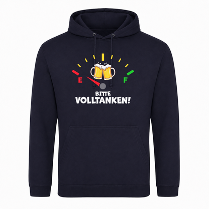 Unisex Hoodie Bitte Volltanken! - French Navy