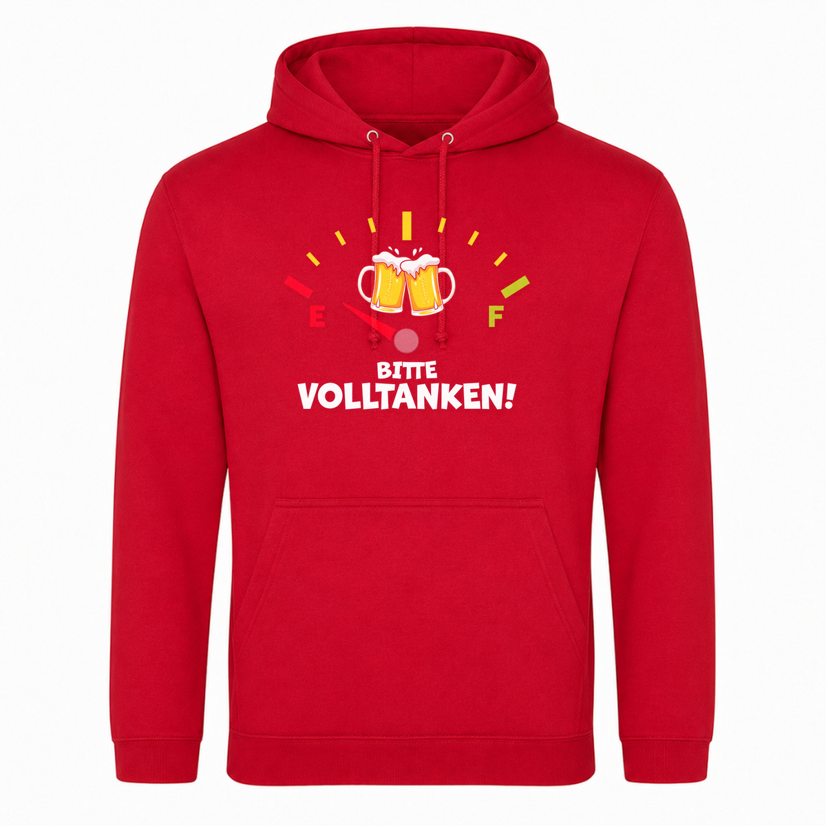 Unisex Hoodie Bitte Volltanken! - rot