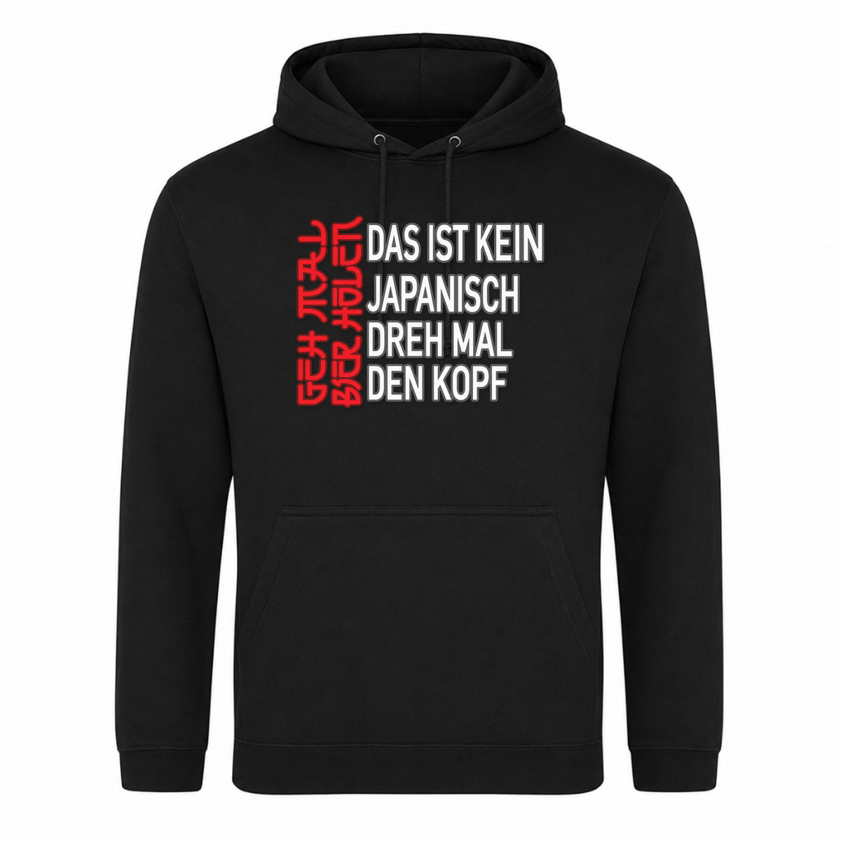 Unisex Hoodie Geh mal Bier holen - Schwarz