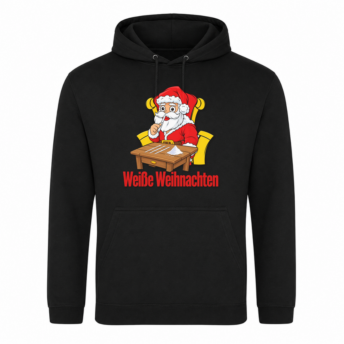 Unisex Hoodie Weiße Weihnachten  - Schwarz