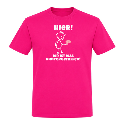 Unisex T-Shirt Gehirn - Fuchsia
