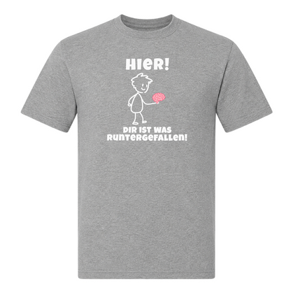 Unisex T-Shirt Gehirn - Grey Melange