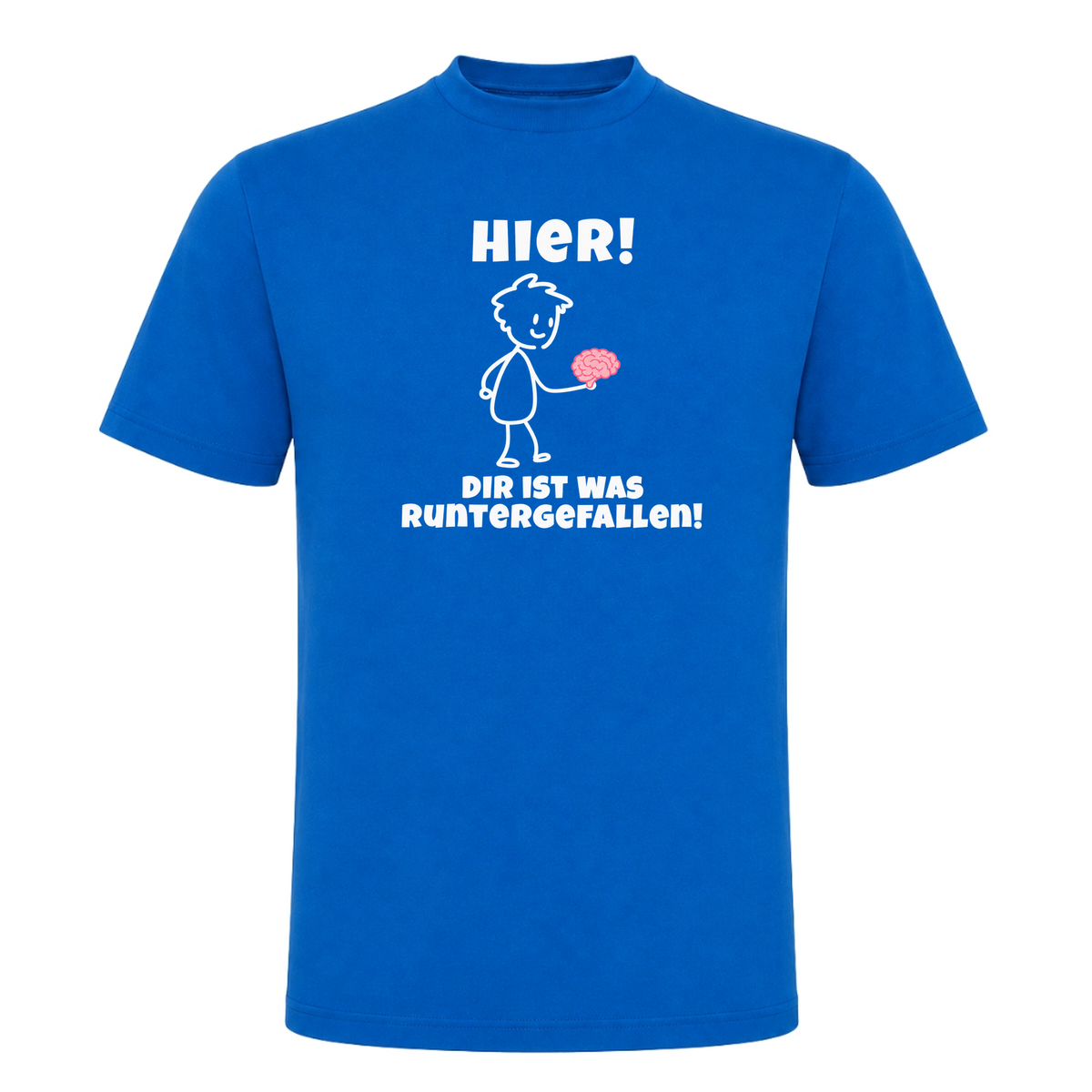 Unisex T-Shirt Gehirn - Royal Blue 241