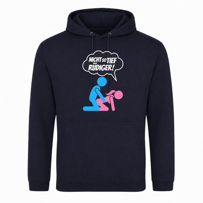 Unisex Hoodie Nicht so tief Rüdiger! - French Navy