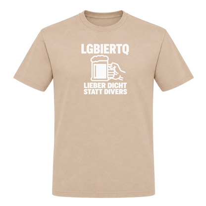 Unisex T-Shirt LGBIERTQ Lieber Dicht statt Divers - Rope