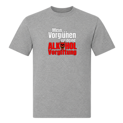 Unisex T-Shirt Alkoholvergiftung - Grey Melange