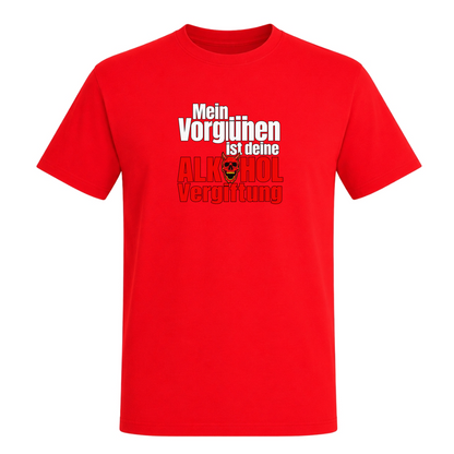 Unisex T-Shirt Alkoholvergiftung - Red