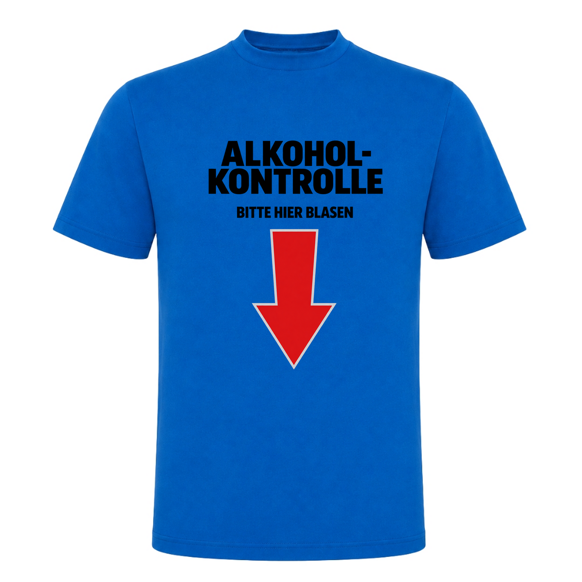 Unisex T-Shirt Alkoholkontrolle - Royal Blue 241