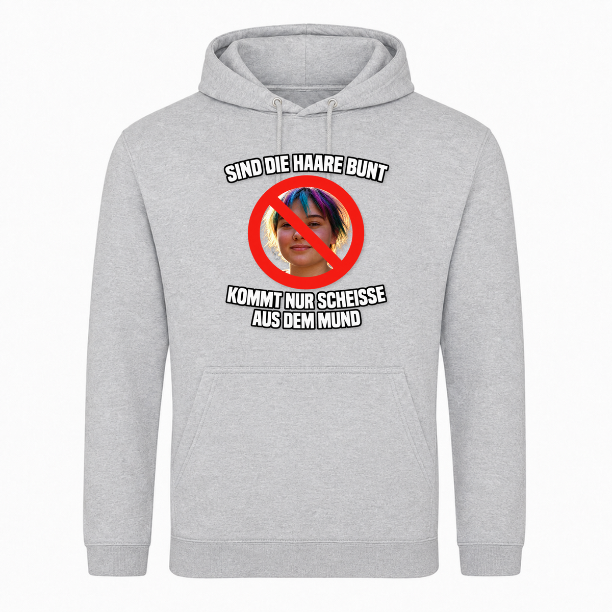 Unisex Hoodie Sind die Haare Bunt... -  Heather Grey