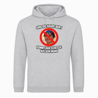 Unisex Hoodie Sind die Haare Bunt... -  Heather Grey