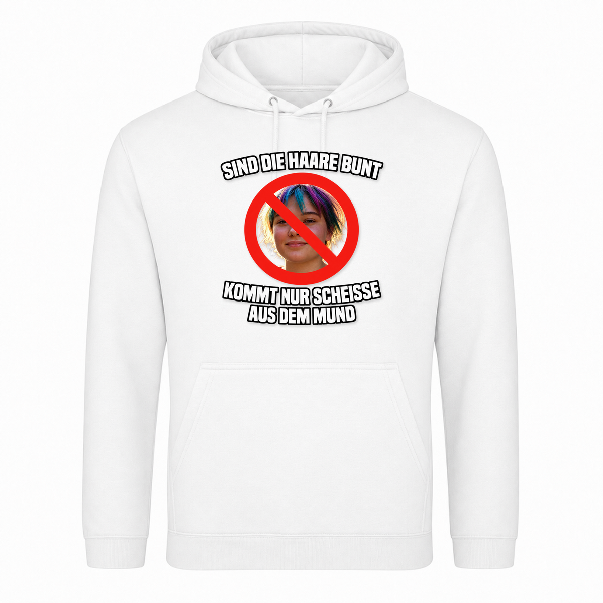 Unisex Hoodie Sind die Haare Bunt... - Weiß