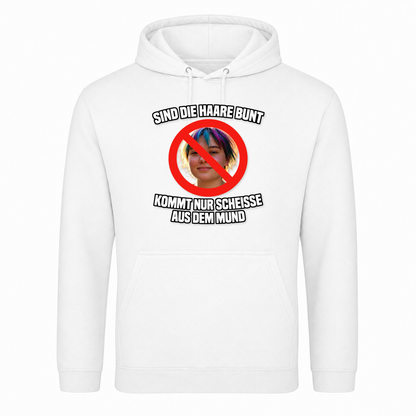 Unisex Hoodie Sind die Haare Bunt... - Weiß