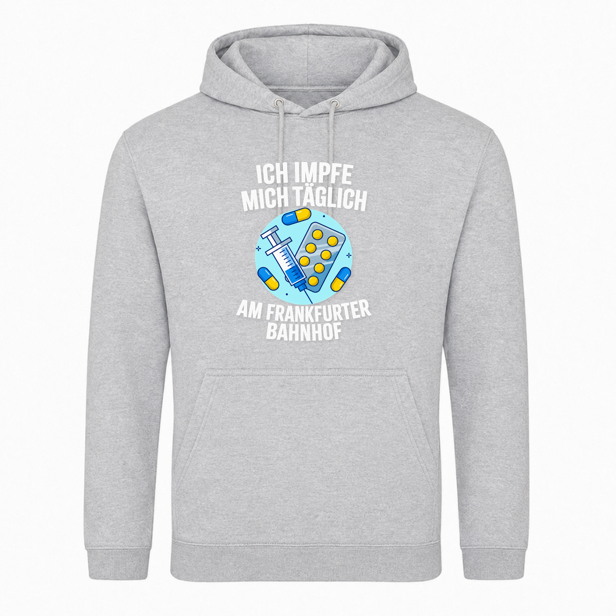Unisex Hoodie Impfen -  Heather Grey